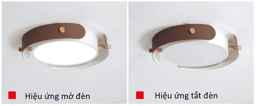 Đèn ốp trần da bò hiện đại tối giản Bắc Âu HX0029 10