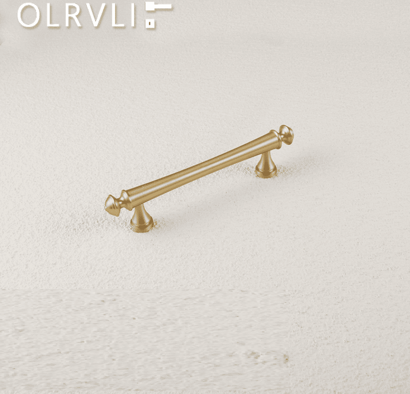 Bộ tay nắm tủ màu đồng vàng nhập khẩu Italia OLRVLI 2177 5