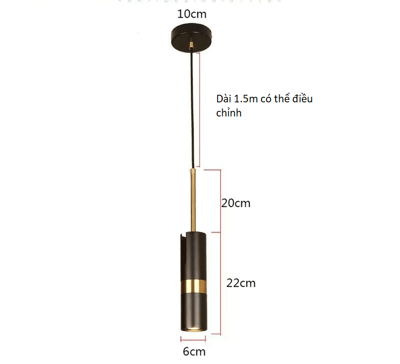 Đèn thả trần đèn rọi đọc sách hiện đại DIF1229 15