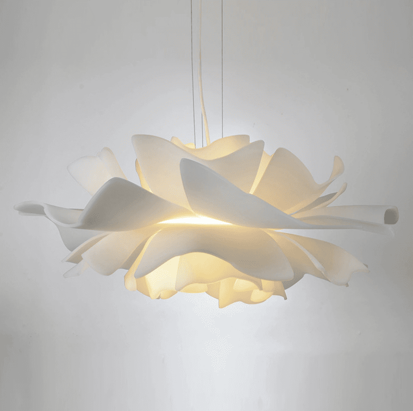 Đèn thả trần phòng ngủ hiện đại tối giản màu trắng HX017 7