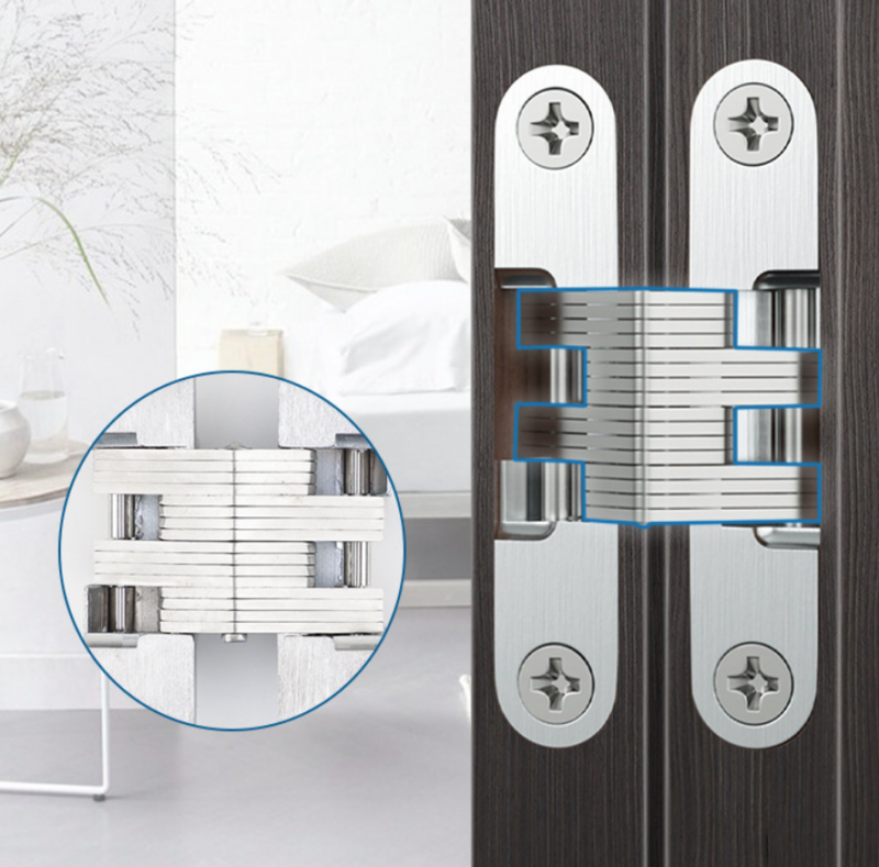 Bản lề chữ thập âm cửa bằng thép không rỉ BTC-HH7/70 1