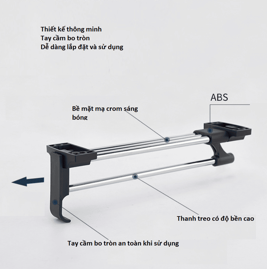 Giá treo quần áo đa năng BTC-YG06 3