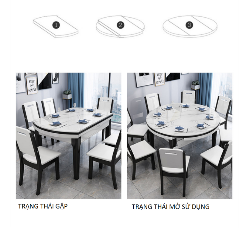 Phụ kiện bàn ăn xếp gọn thông minh BTS-FDT 1