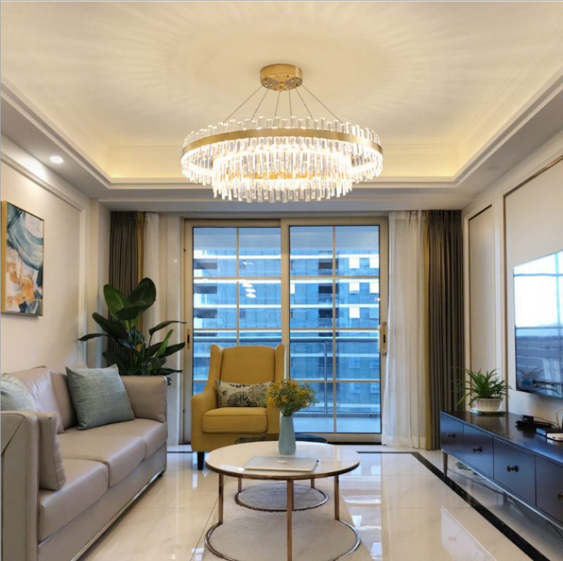 Đèn chùm trang trí bằng pha lê hiện đại HX094 1