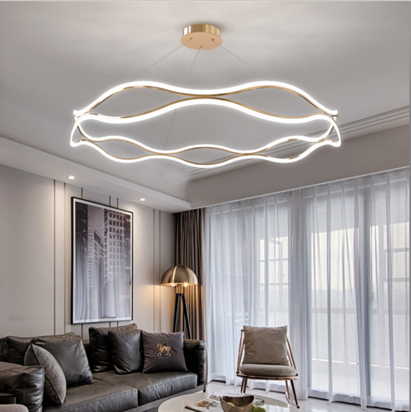 Đèn thả trần hình sóng nước hiện đại HX057 3