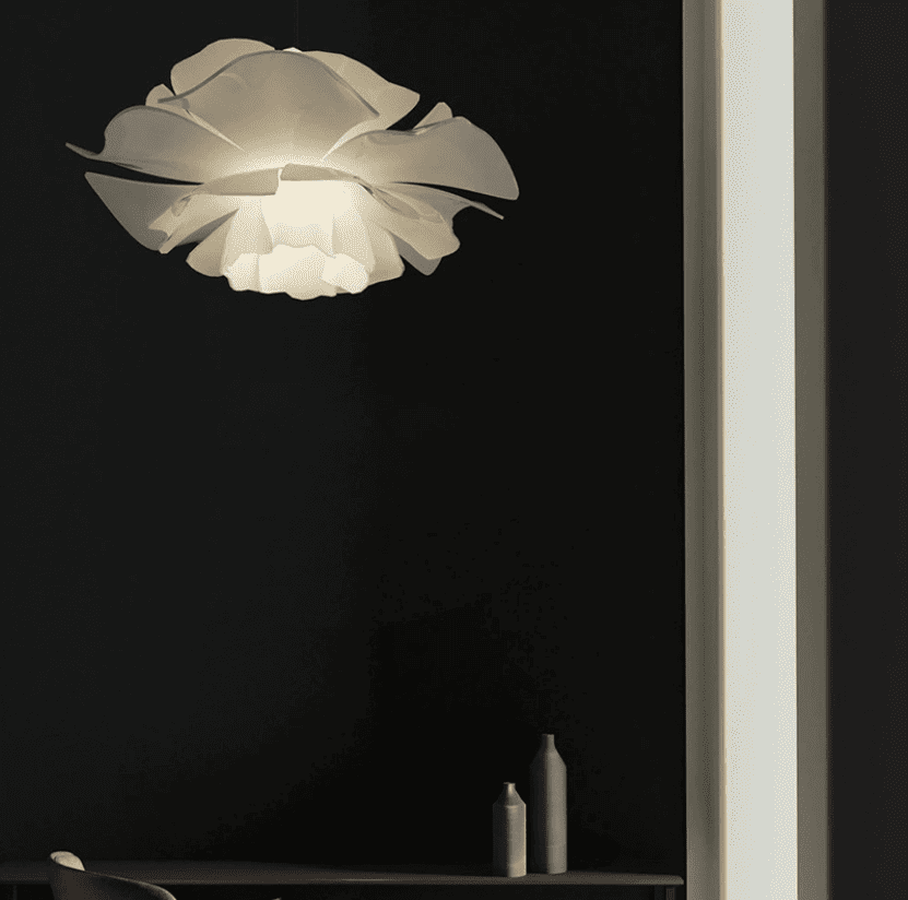 Đèn thả trần phòng ngủ hiện đại tối giản màu trắng HX017 4