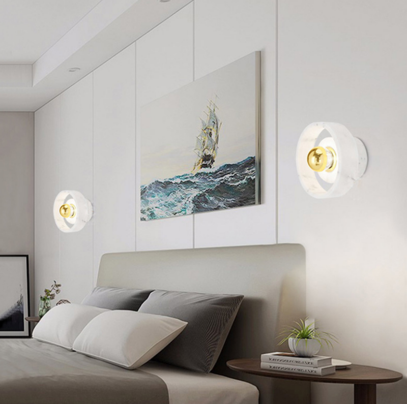 Đèn gắn tường hiện đại bằng đá cẩm thạch HX013 1