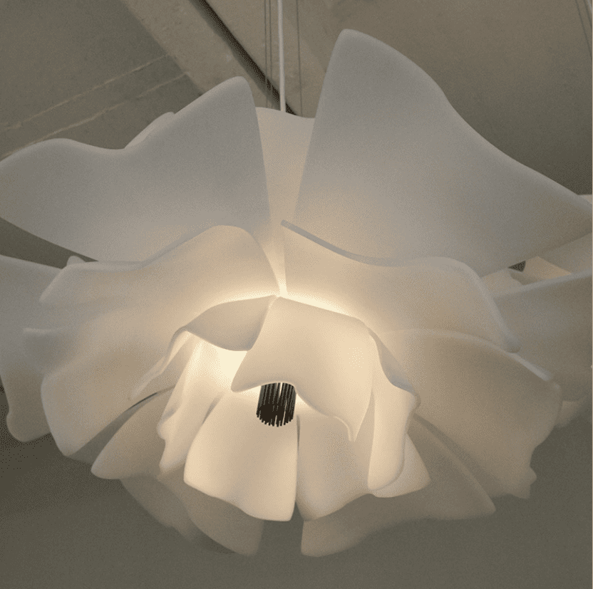 Đèn thả trần phòng ngủ hiện đại tối giản màu trắng HX017 5