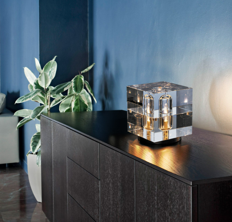 Đèn bàn trang trí pha lê cao cấp hình khối HX117 5