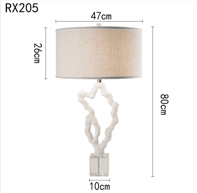 Đèn bàn hiện đại thạch cao pha lê sáng tạo RX205 9