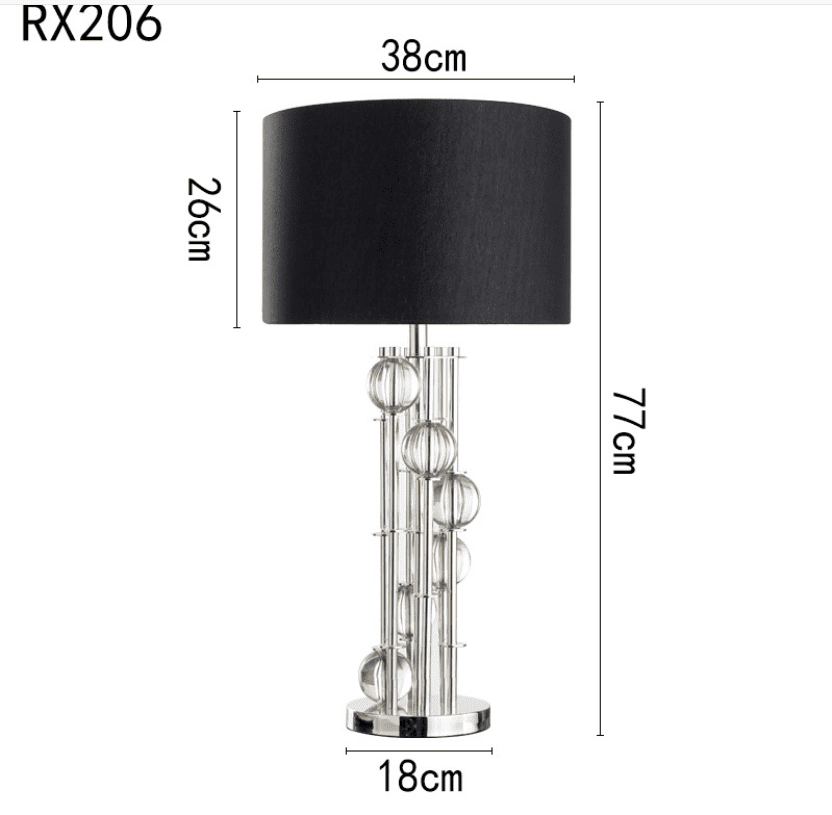 Đèn bàn pha lê hiện đại tối giản kiểu Mỹ RX206 7