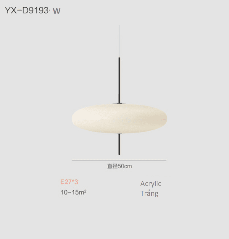 Đèn thả trần bàn ăn nhà hàng hiện đại tối giản HX027 8
