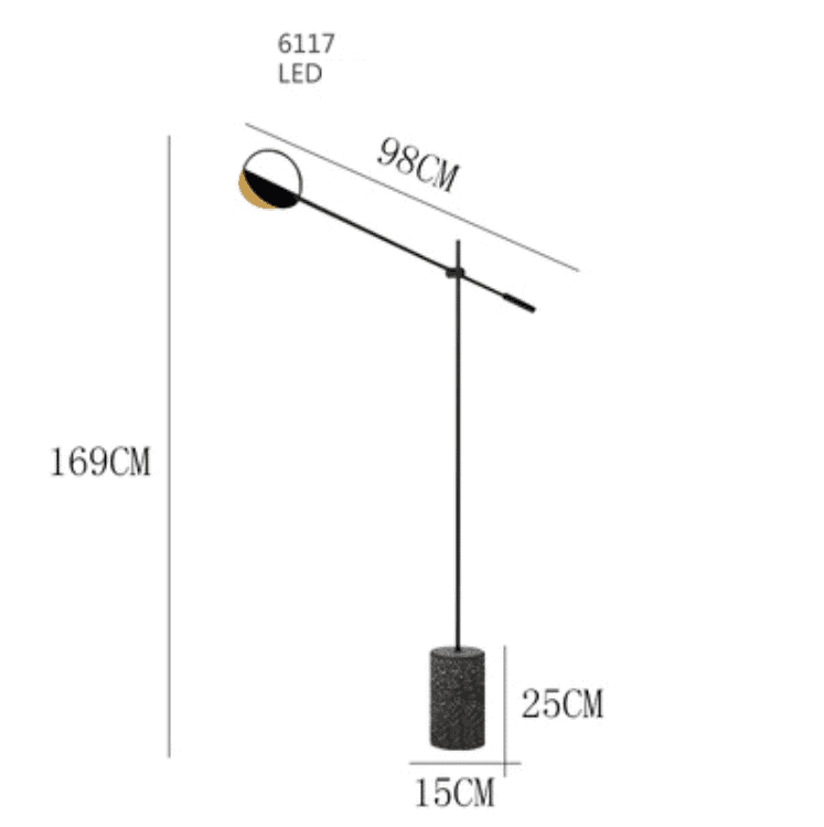 Đèn sàn đứng phong cách hiện đại tối giản Bắc Âu HSF.GU10C7