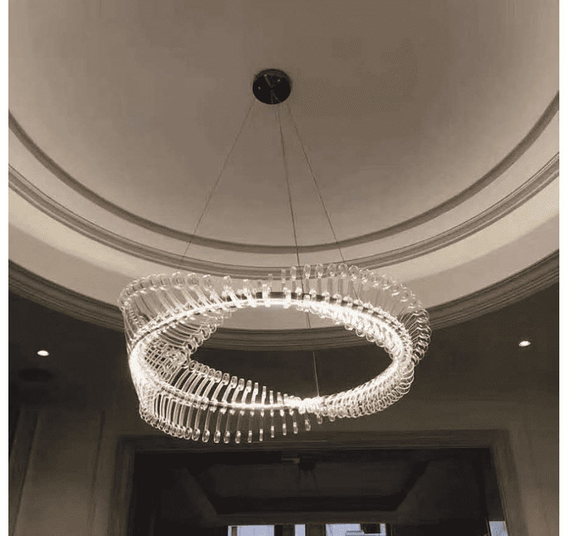Đèn thả trần hình xương cá cho phòng lớn khách sạn HX016 9