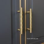 Tay nắm tủ bằng đồng vàng ánh Bắc Âu LLW001 (5)