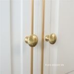 Tay nắm tủ bằng đồng vàng ánh Bắc Âu LLW001 (8)