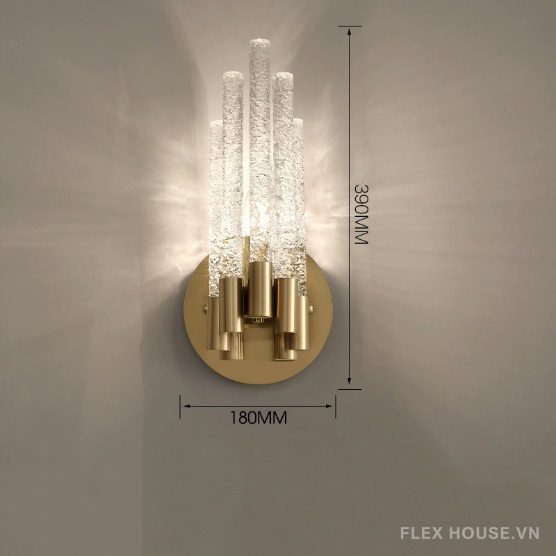 Đèn gắn tường pha lê hiện đại kiểu Mỹ HX039