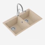 Chậu rửa bát đá thach anh Teka Forsquare 2B 790 Beige