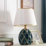 Đèn bàn bằng gốm sứ phong cách Bắc Âu HYJ0001-6