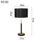 Đèn bàn phòng khách, phòng ngủ Châu Âu RX186-2