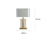 Đèn để bàn vuông trang trí đá cẩm thạch MT-6014 (1)