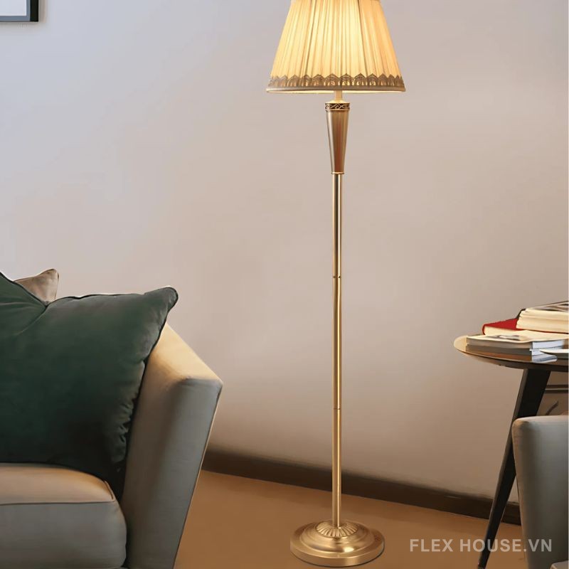 Đèn sàn trang trí tích hợp bàn cà phê kiểu Mỹ FT6136 (2)