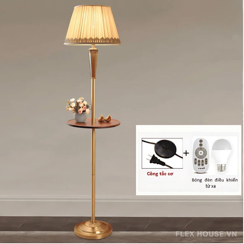 Đèn sàn trang trí tích hợp bàn cà phê kiểu Mỹ FT6136 (6)