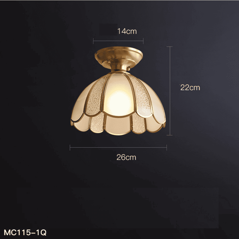 Đèn ốp trần cổ điển bằng đồng cao cấp MC515-1Q 9
