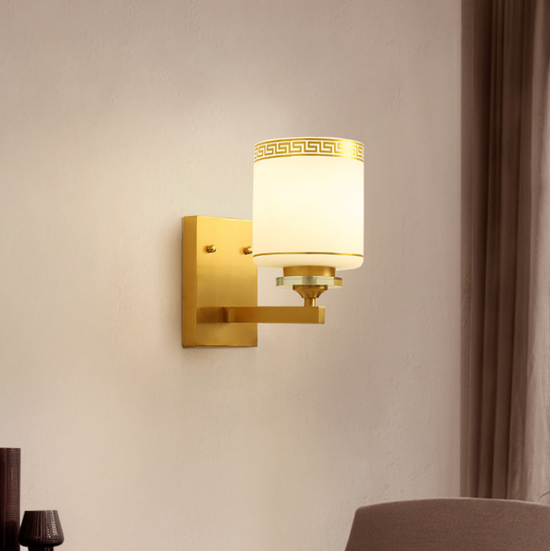Đèn gắn tường cổ điển Châu Á bằng đồng MC509 3