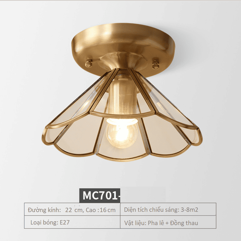 Đèn ốp trần cổ điển bằng đồng cao cấp MC515-1Q 11