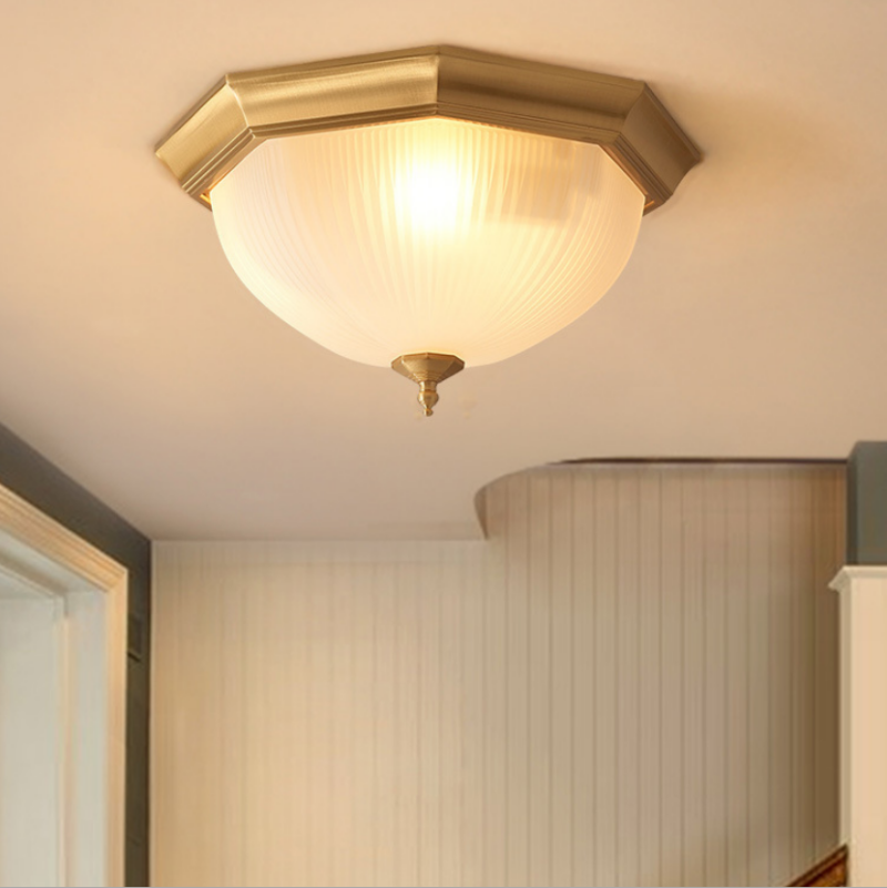 Đèn ốp trần ban công bằng đồng kiểu Mỹ MC373 3