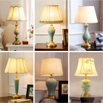 Đèn bàn đồng gốm sứ cổ điển Châu Âu MC559-1T