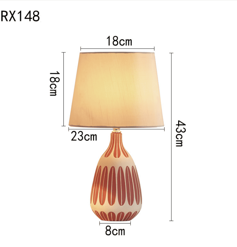 Đèn để bàn phòng ngủ bằng gốm sứ sáng tạo RX148K