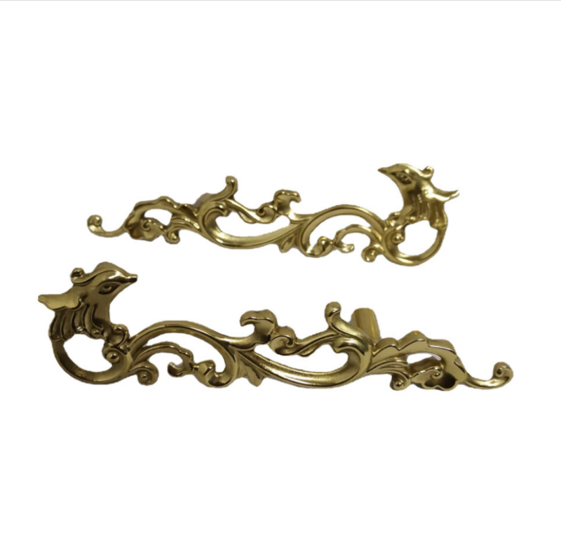 Tay nắm tủ phượng hoàng cổ điển bằng đồng SMJ124 4