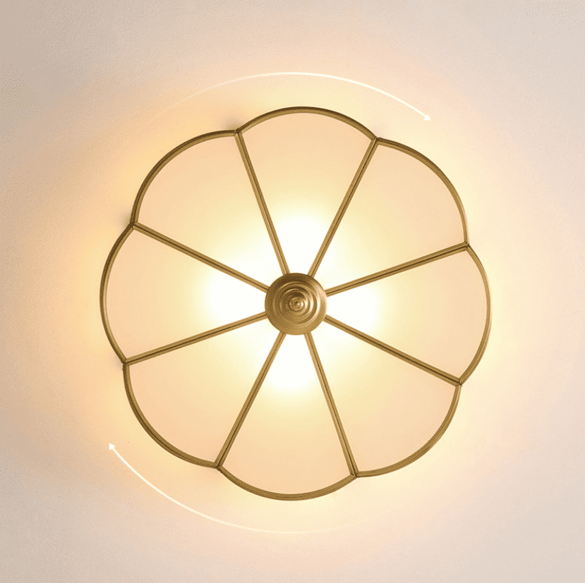 Đèn ốp trần trang trí bằng đồng pha lê MC014 19