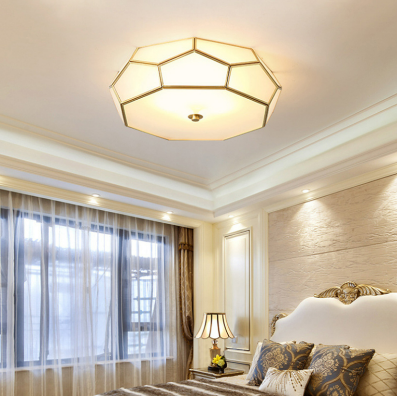 Đèn ốp trần bằng đồng pha lê Châu Âu MC567 1