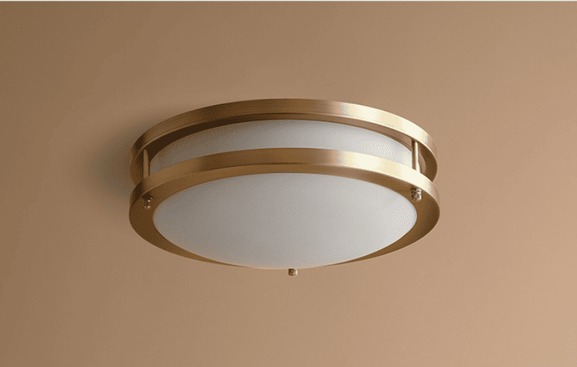 Đèn ốp trần phòng ngủ bằng đồng cổ điển MC592-SQ 8