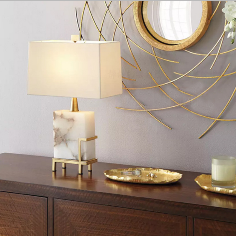 Đèn bàn đá marble trang trí phòng ngủ MT-6087 2