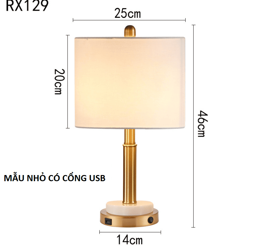 Đèn bàn hiện đại tối giản phong cách Bắc Âu RX129 7