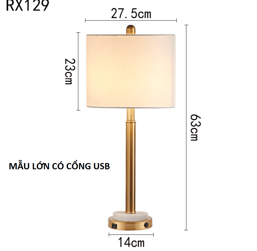 Đèn bàn hiện đại tối giản phong cách Bắc Âu RX129 8
