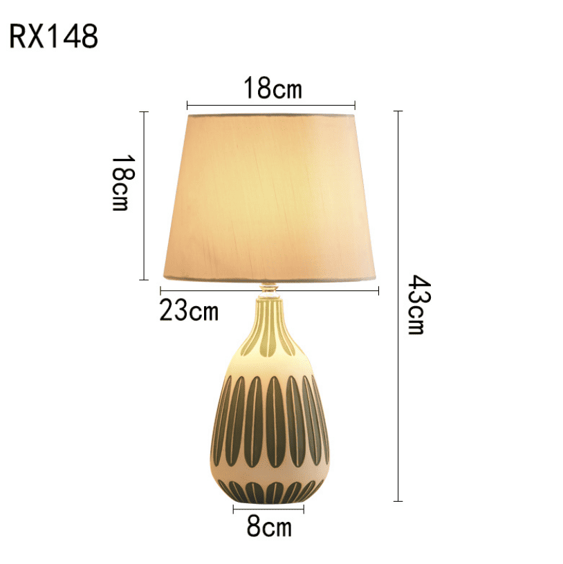 Đèn để bàn phòng ngủ bằng gốm sứ sáng tạo RX148M