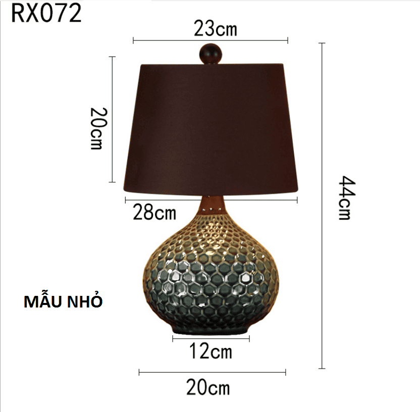 Đèn bàn bằng gốm sứ phong cách Mỹ RX072 8