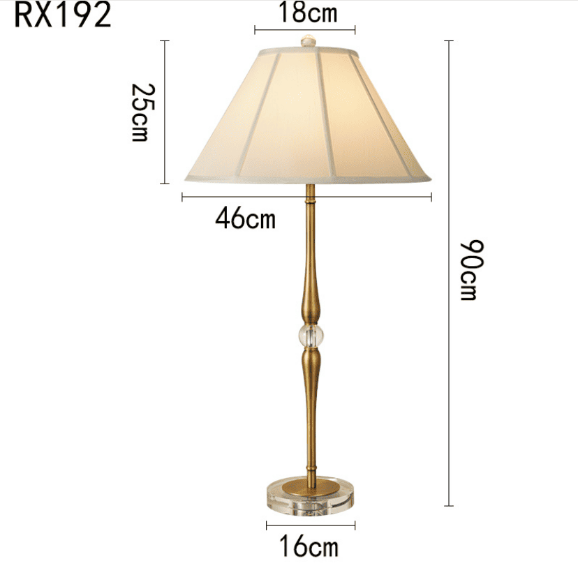 Đèn bàn phòng ngủ khách sạn Châu Âu RX192 12