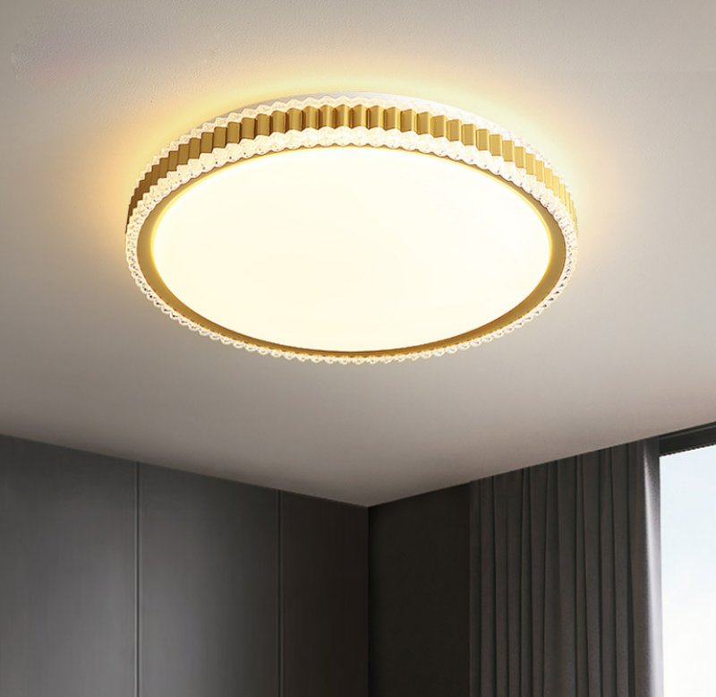Đèn ốp trần trang trí màu đồng giả pha lê MC6002 1