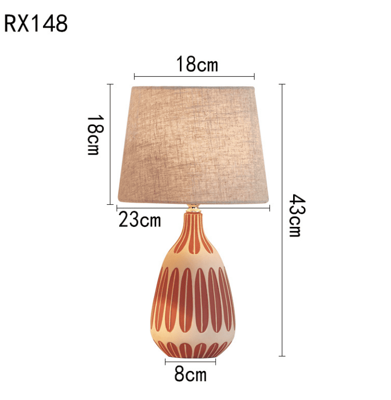Đèn để bàn phòng ngủ bằng gốm sứ sáng tạo RX148L