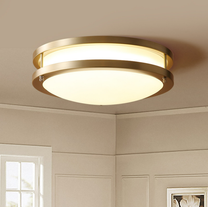 Đèn ốp trần phòng ngủ bằng đồng cổ điển MC592-SQ 1