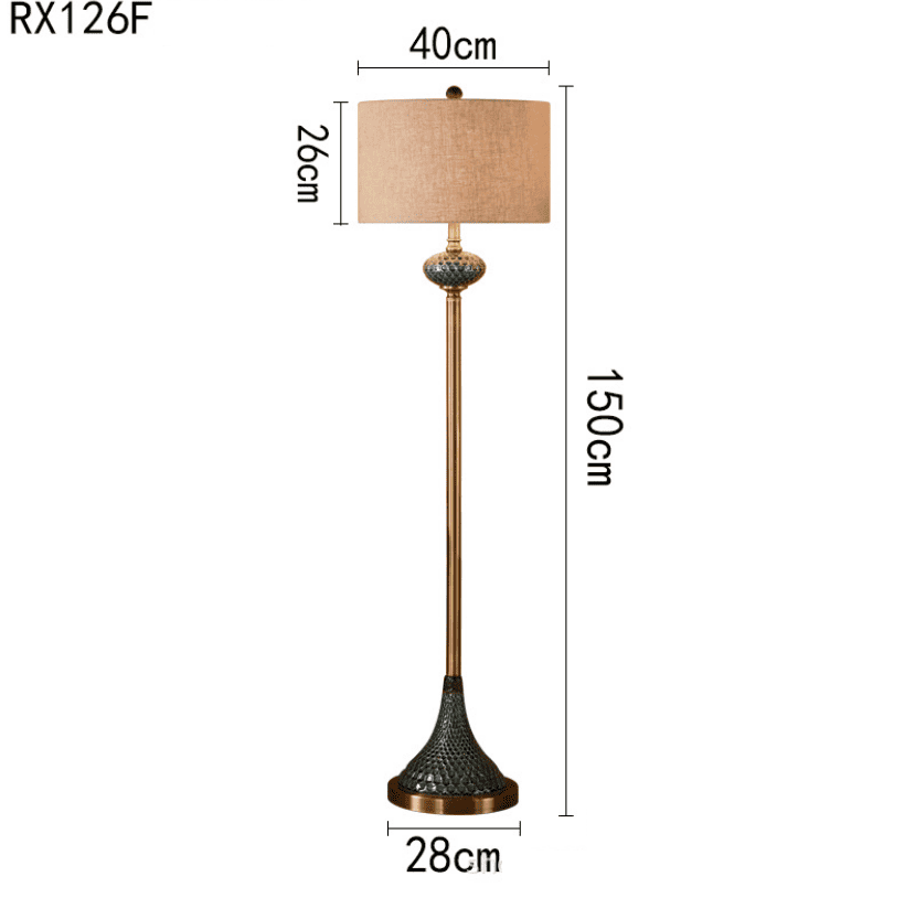 Đèn sàn kết hợp bàn cà phê phong cách Bắc Âu RX126F 11