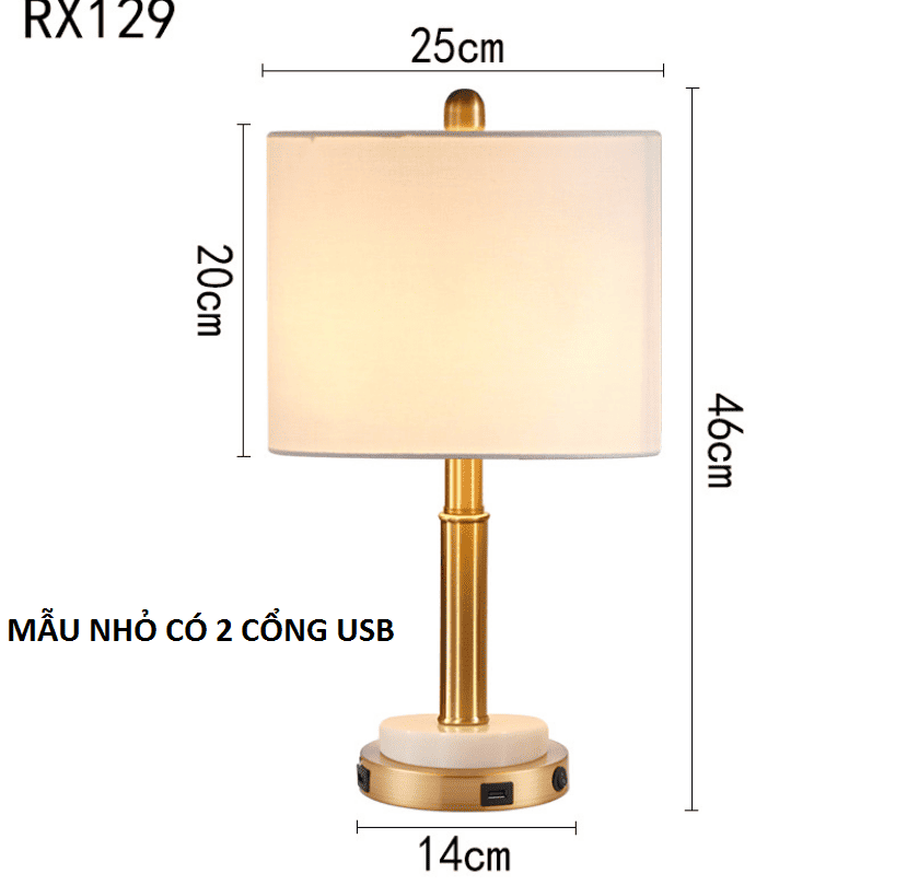 Đèn bàn hiện đại tối giản phong cách Bắc Âu RX129 11