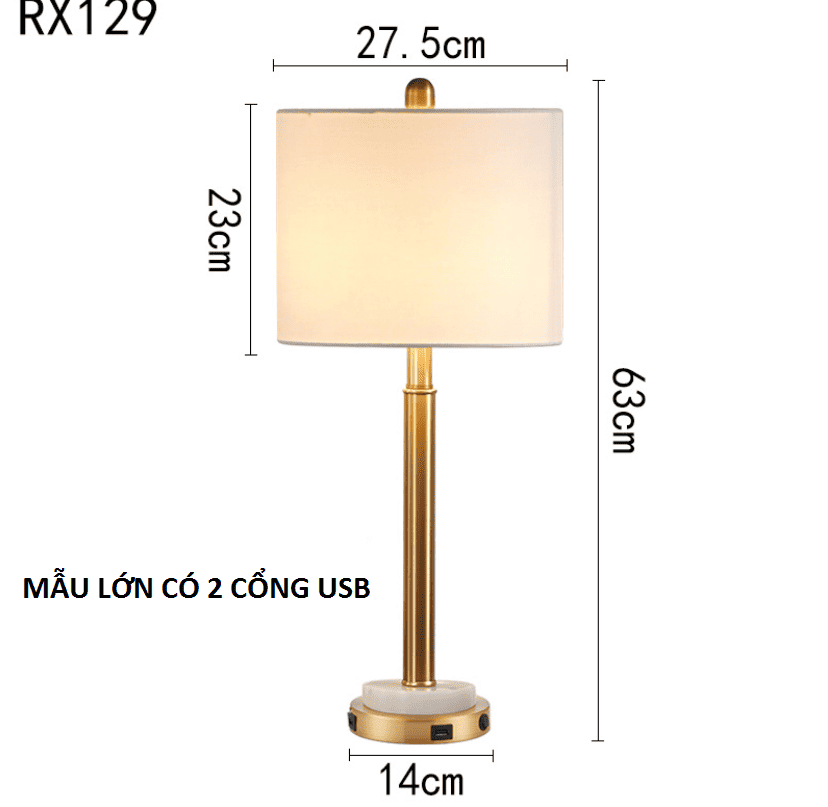 Đèn bàn hiện đại tối giản phong cách Bắc Âu RX129 14