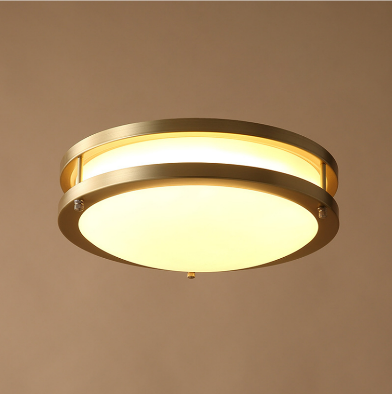 Đèn ốp trần phòng ngủ bằng đồng cổ điển MC592-SQ 3
